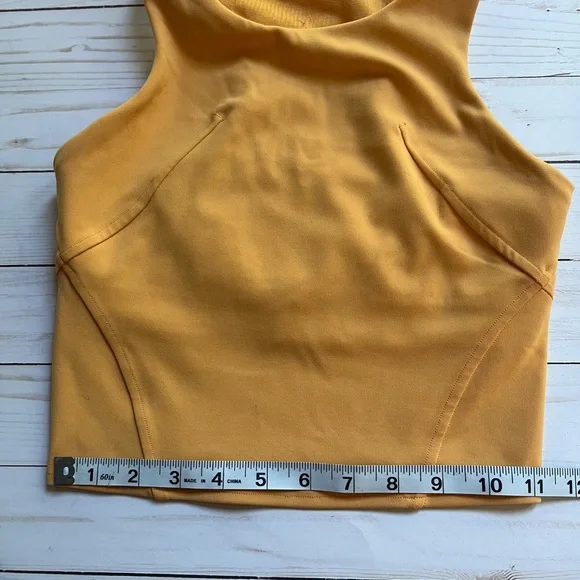 Lululemon Orange Wunder Train Racerback Cropped Tank Top Women's - Picture 6 of 8